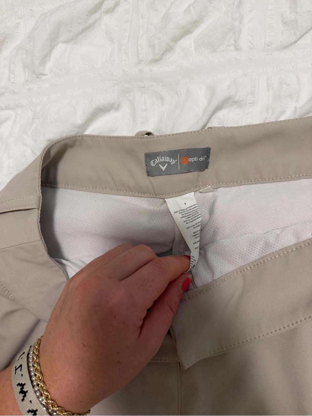 Callaway womens Light Beige Golf skirt